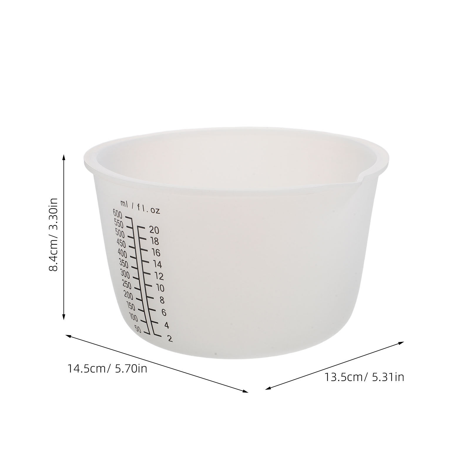 3Pcs Silicone Resin Pouring Cu - Mixing Cup Silicone recension och pris