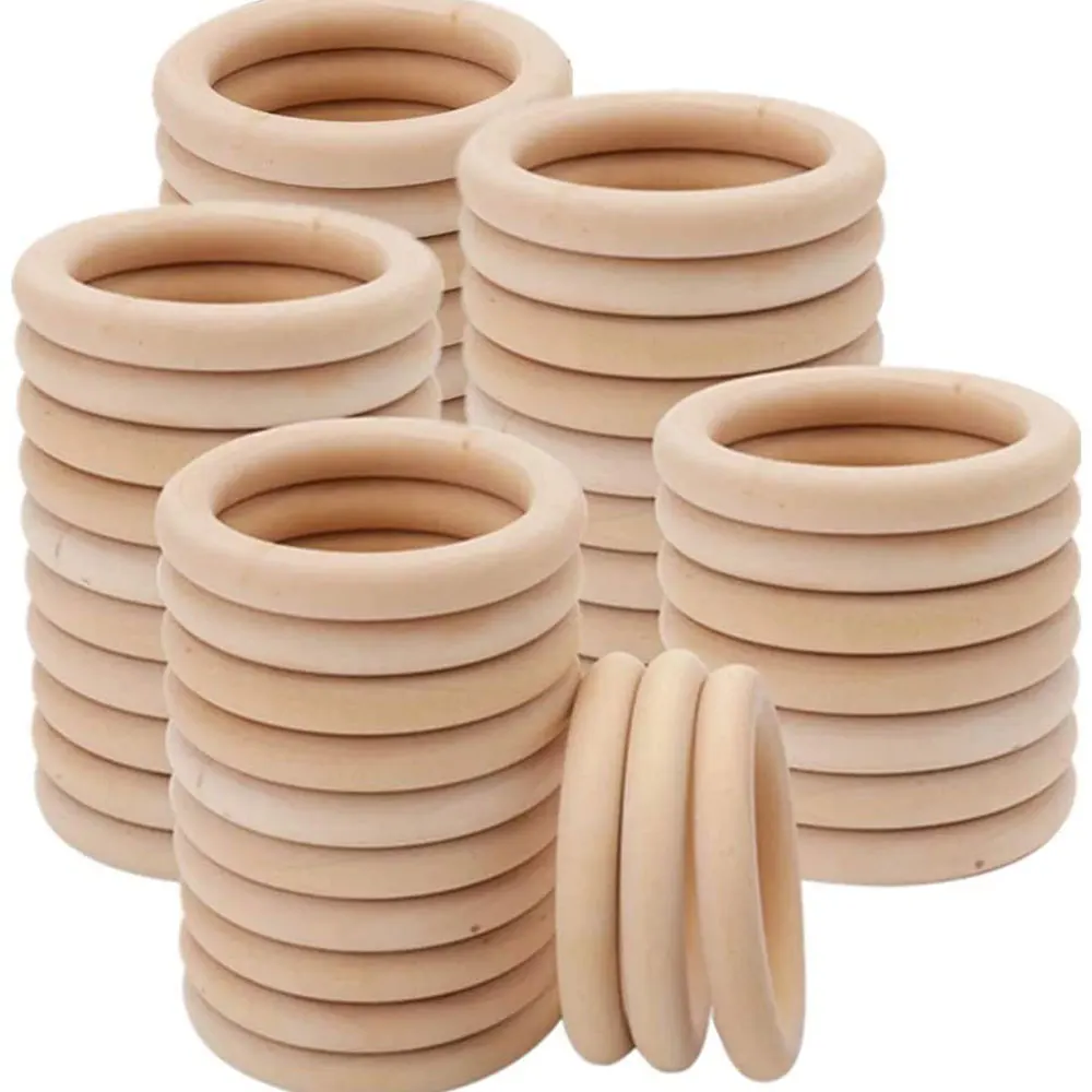 Unfinished Solid Wooden Rings  - Wood Ring Blank recension och pris