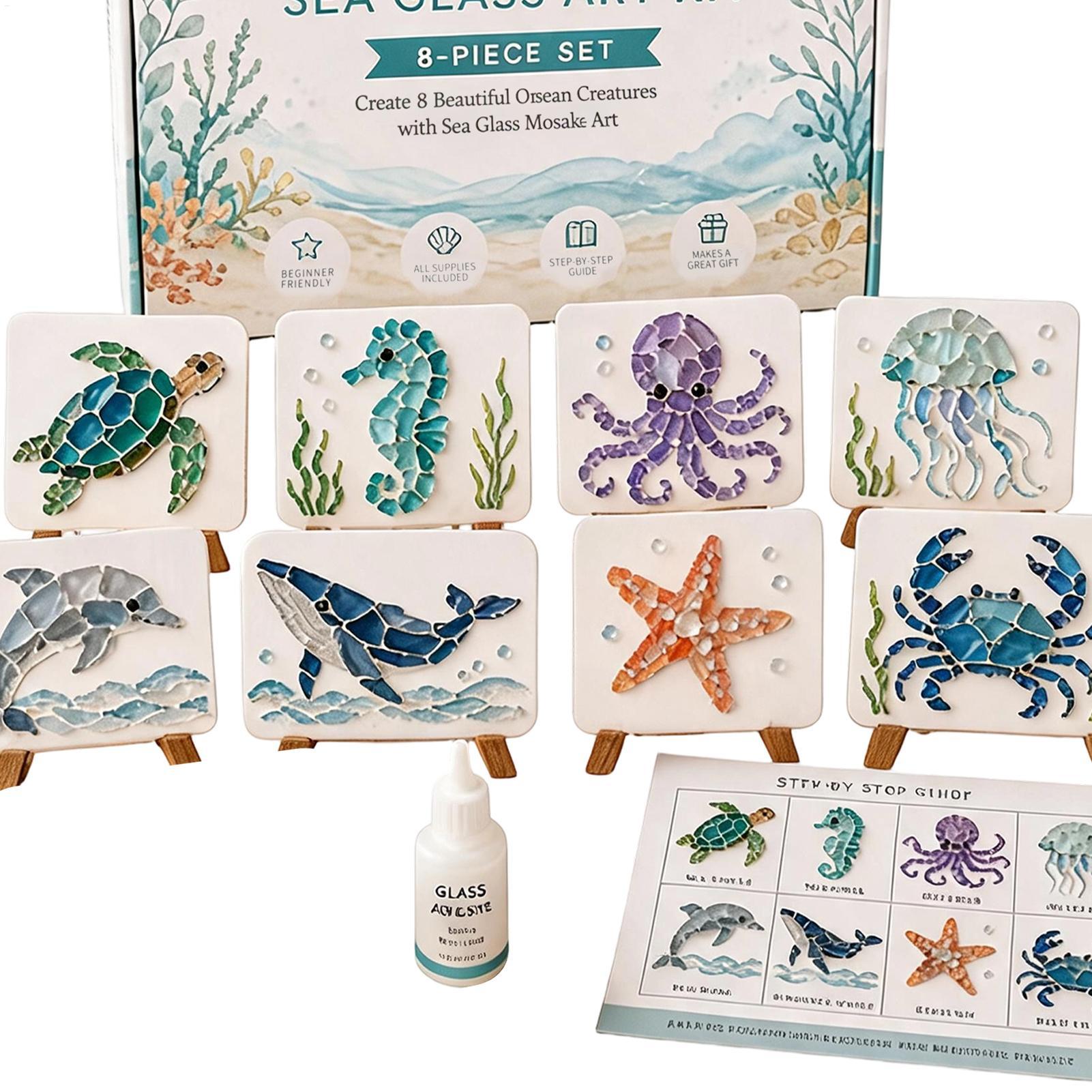 Crushed Glass Art Kit Handmade - Resin Craft For Beginners recension och pris