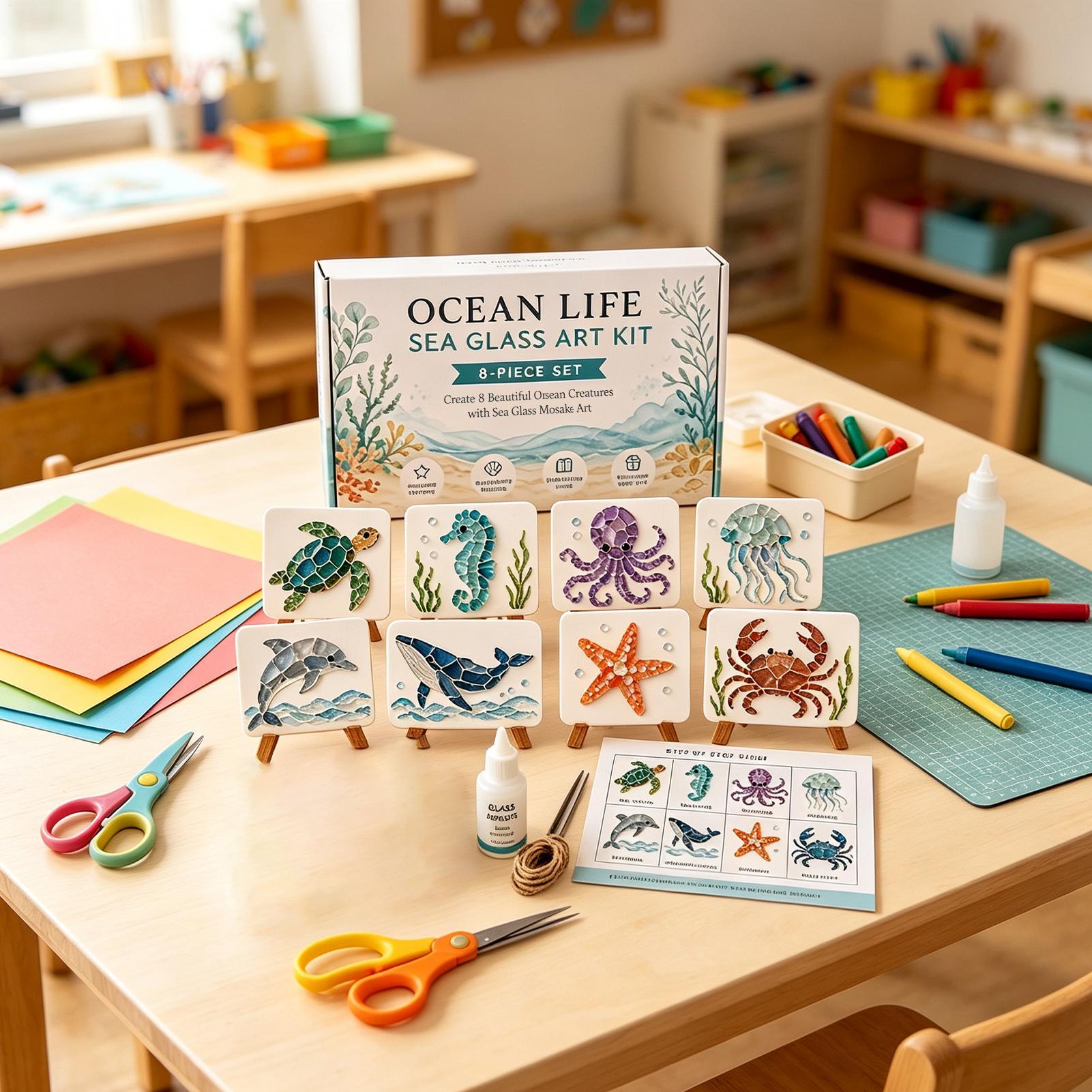 Crushed Glass Art Kit Handmade - Resin Craft For Beginners recension och pris