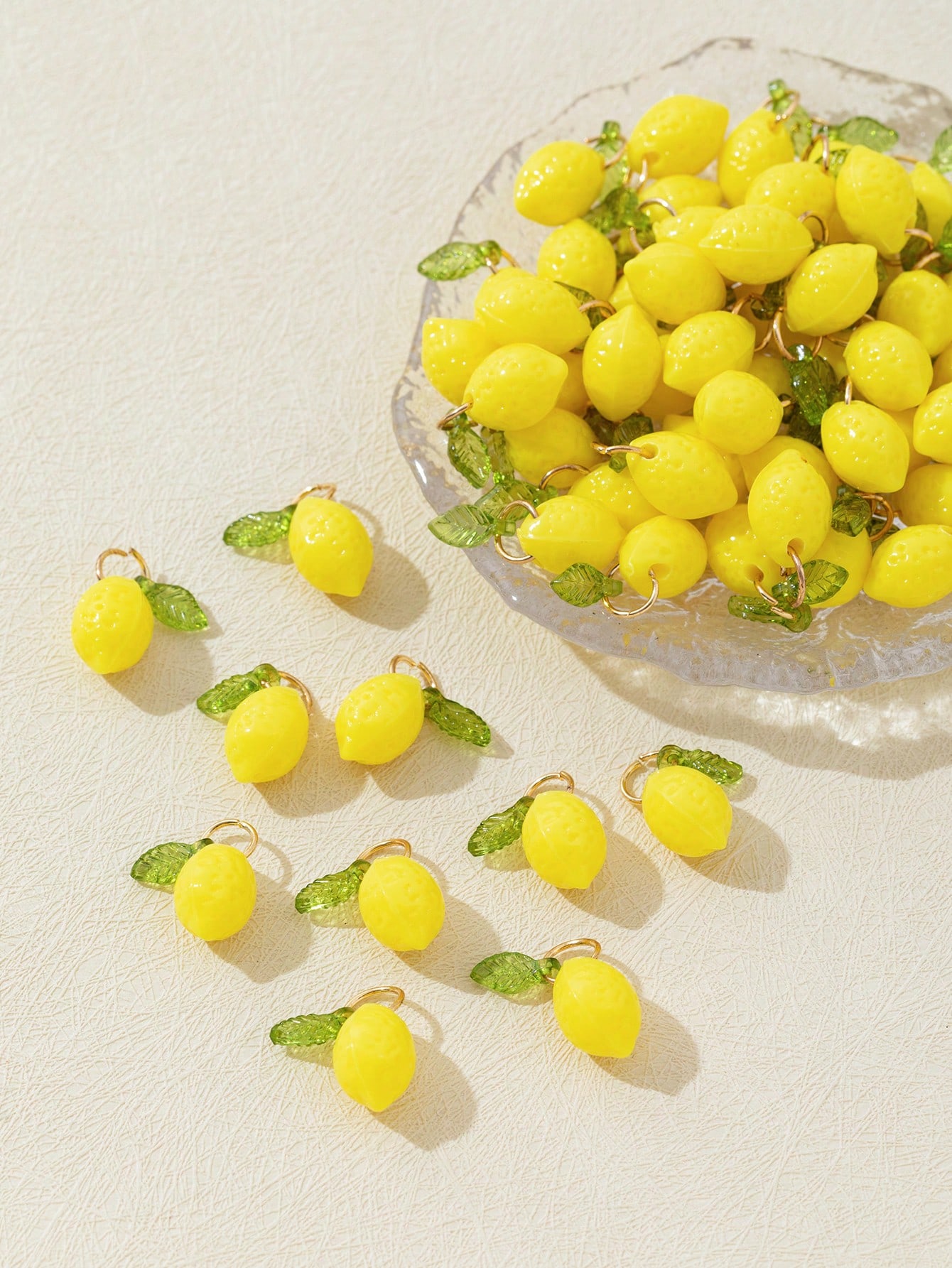 10Pcs 3D Lemon Resin Charms Pe - Resin Craft Supplies recension och pris