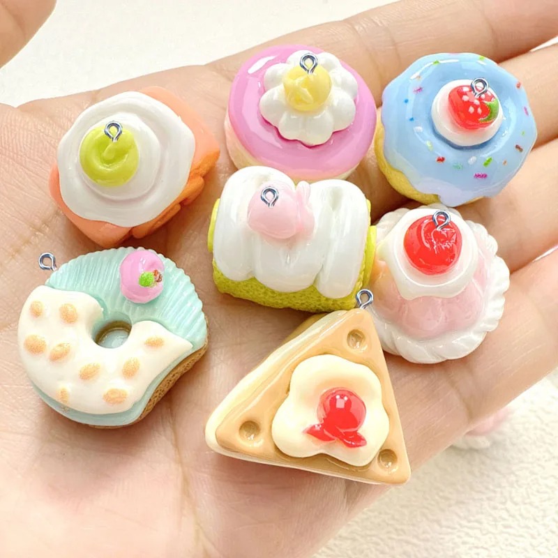 10Pcs Mini Simulated Cute Cake - Resin Craft Supplies recension och pris