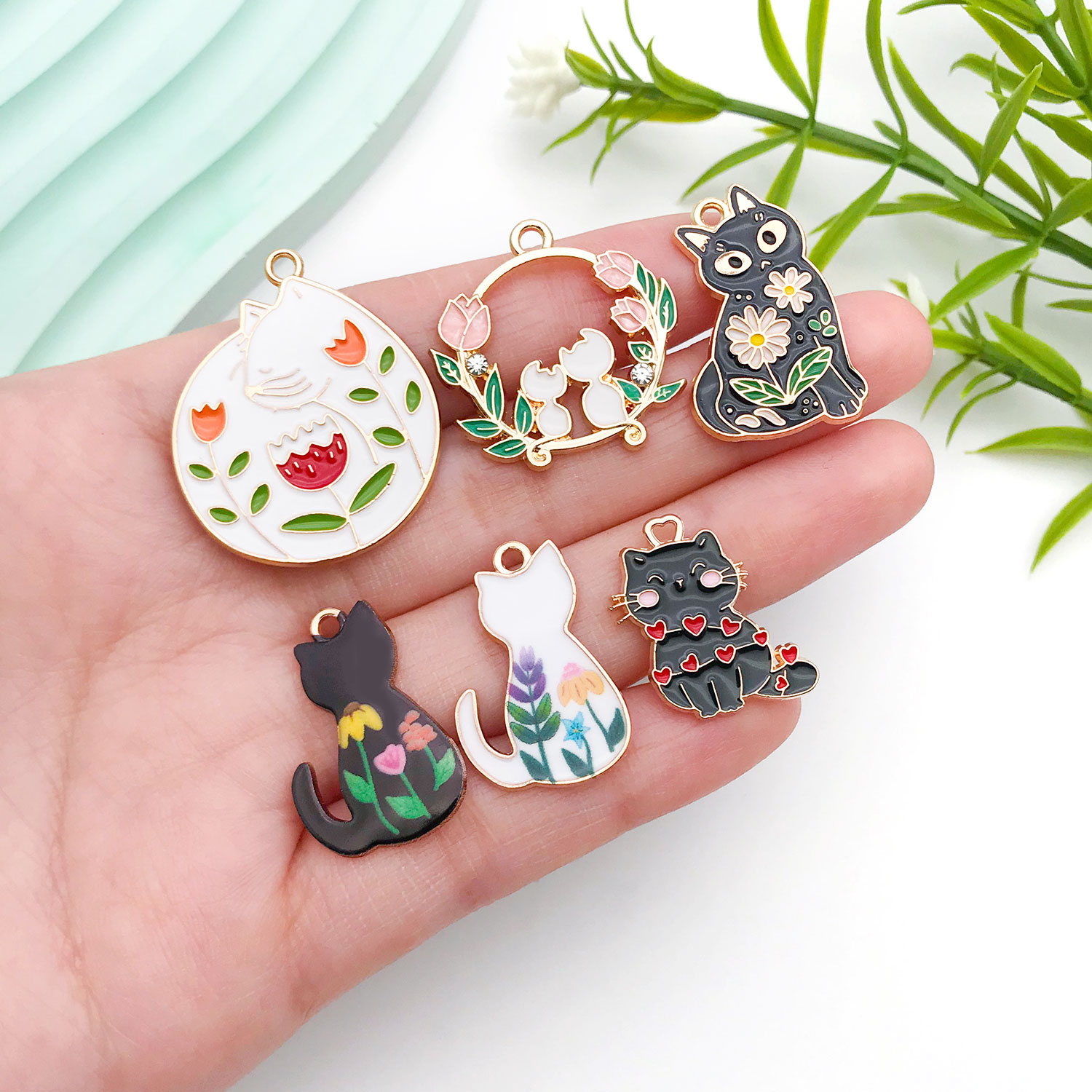 5/10pcs Resin Popular Cat Char - Resin Craft Material recension och pris