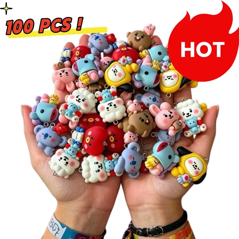 7pcs BT21 Resin Cartoon Charm  - Resin Craft Supplies recension och pris