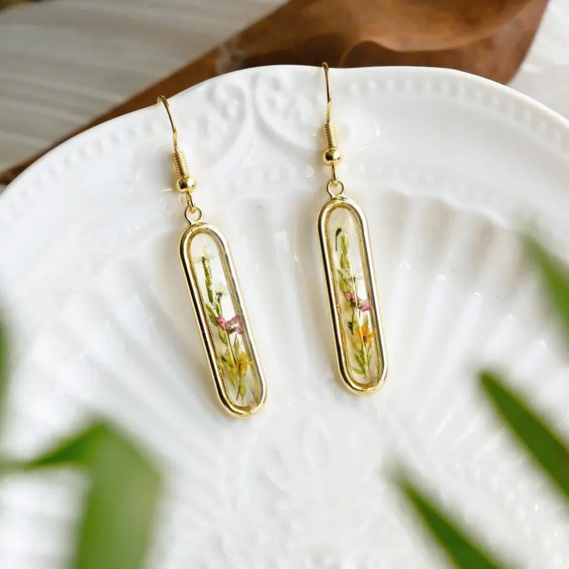 Unique Purple Lavender Earring - Dried Flower Bulk recension och pris