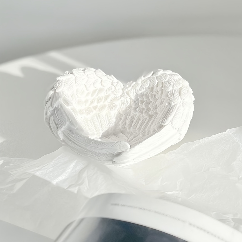 1pc Angel Wing Heart Silicone  - Resin Craft Ideas recension och pris