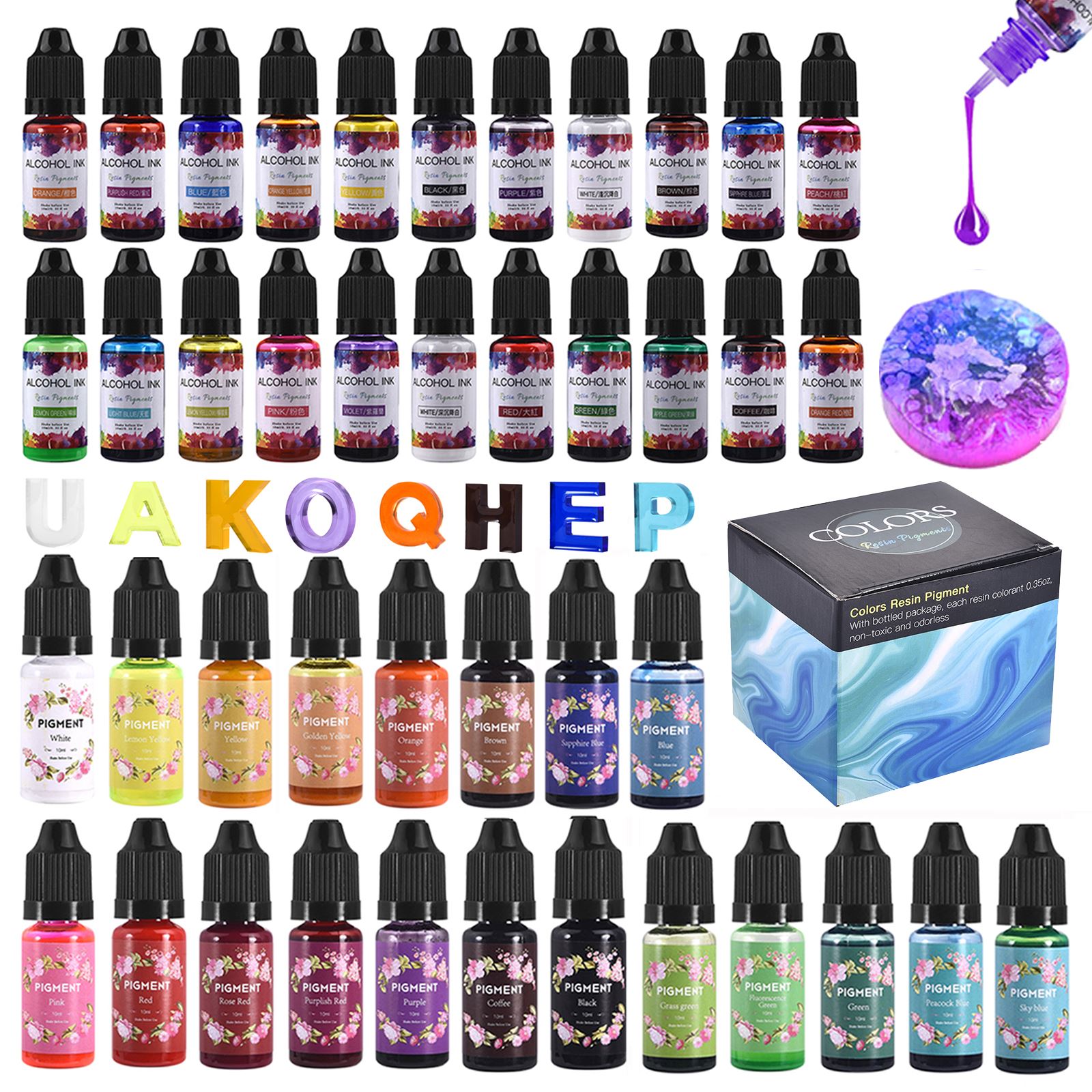 1 Set Resin Pigment Kit Art In - Resin Pigment Set recension och pris