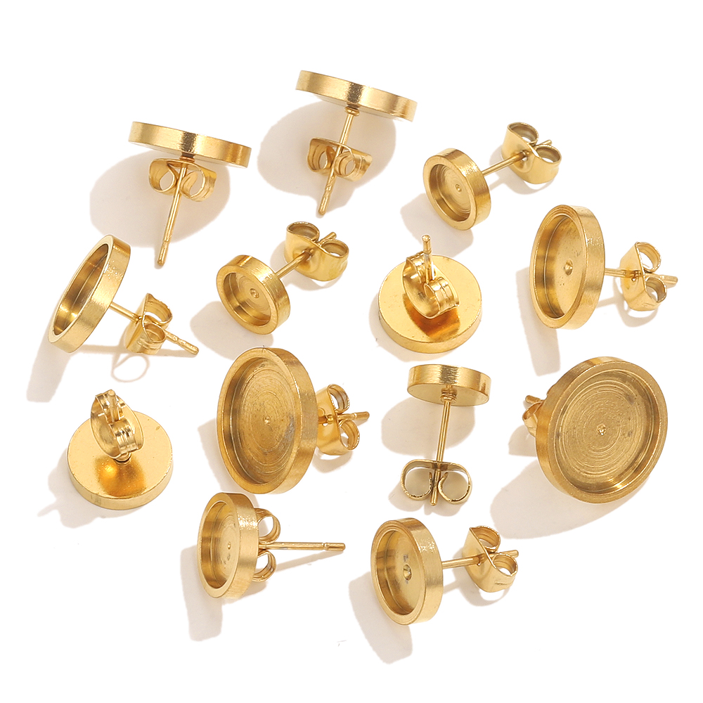 10pcs Stainless Steel Gold Ear - Resin Craft Projects recension och pris